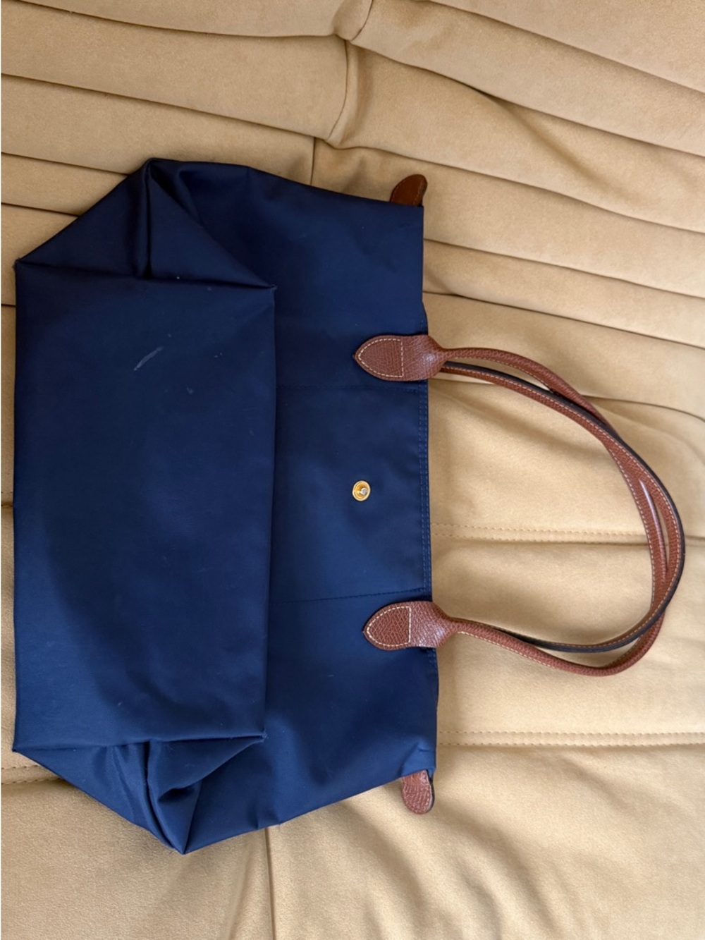 Longchamp Navy Tote Bag small